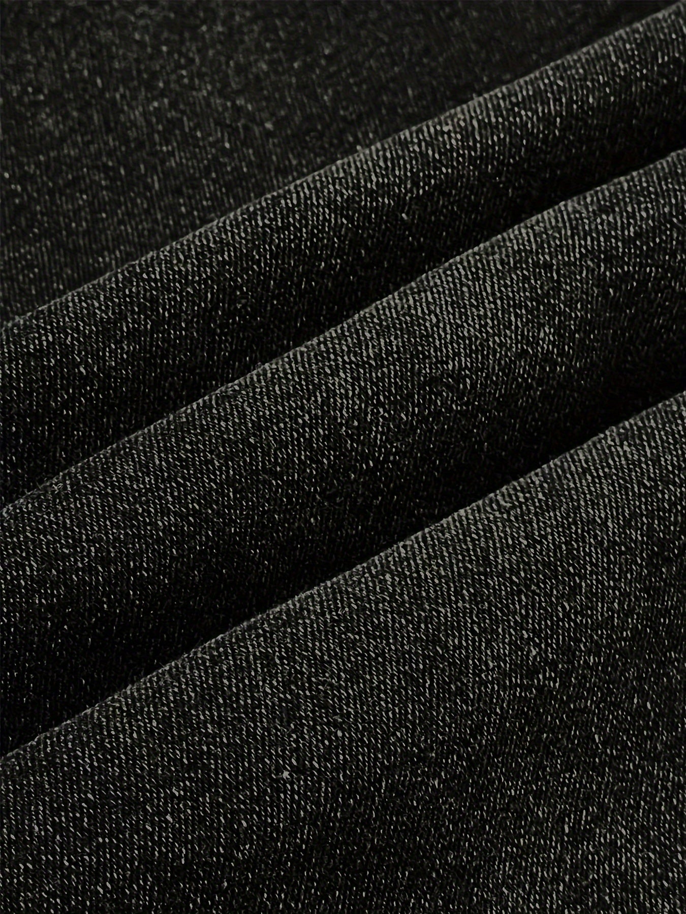 Plus Size Women's High-Waisted Flared Jeans Black Geometric Embroidery