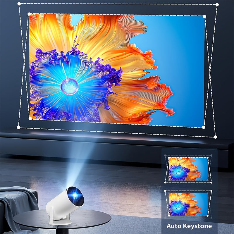 Portable Smart Projector 4K WiFi 6 720P Native 180° Rotation Outdoor Home Theater