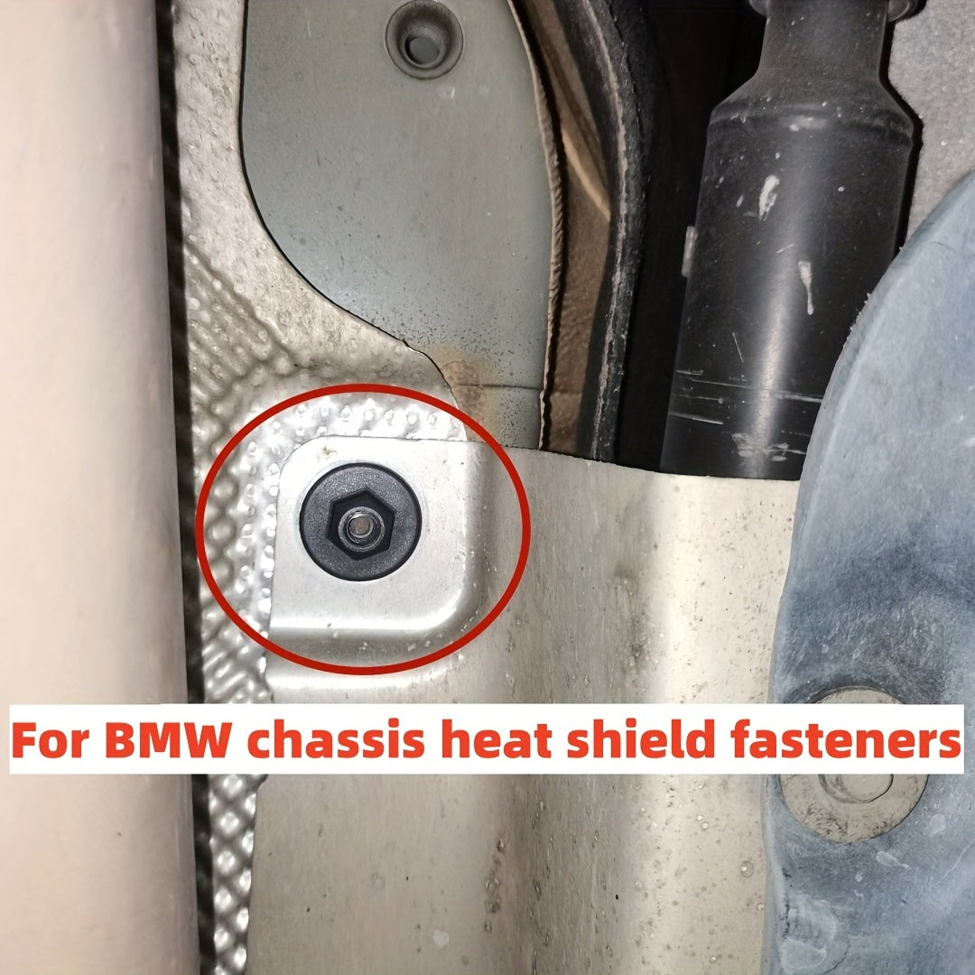 10 piezas de sujetadores de plástico para la placa de aislamiento del chasis del coche, tuercas de guardabarros