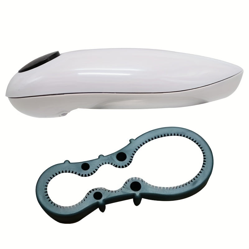 Silliq oq elektr can ochgich, yumshoq chekkalar bilan, uy va tabiatda sayohat uchun xavfsiz va samarali. Quvvatli batareya bilan ishlaydi, temir bo'laklari yo'q. Sayohat va zamonaviy oshxona asbobi uchun muhim. Silliq