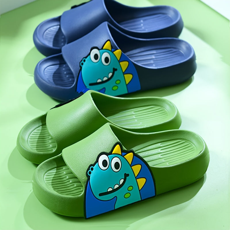 Girls Cartoon Open Toe Slippers Lightweight Breathable Indoor Shoes All-Season