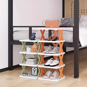 5-Layer Shoe Storage Shelf PP Material No Assembly Removable Corner Shoe Rack Household Organizer