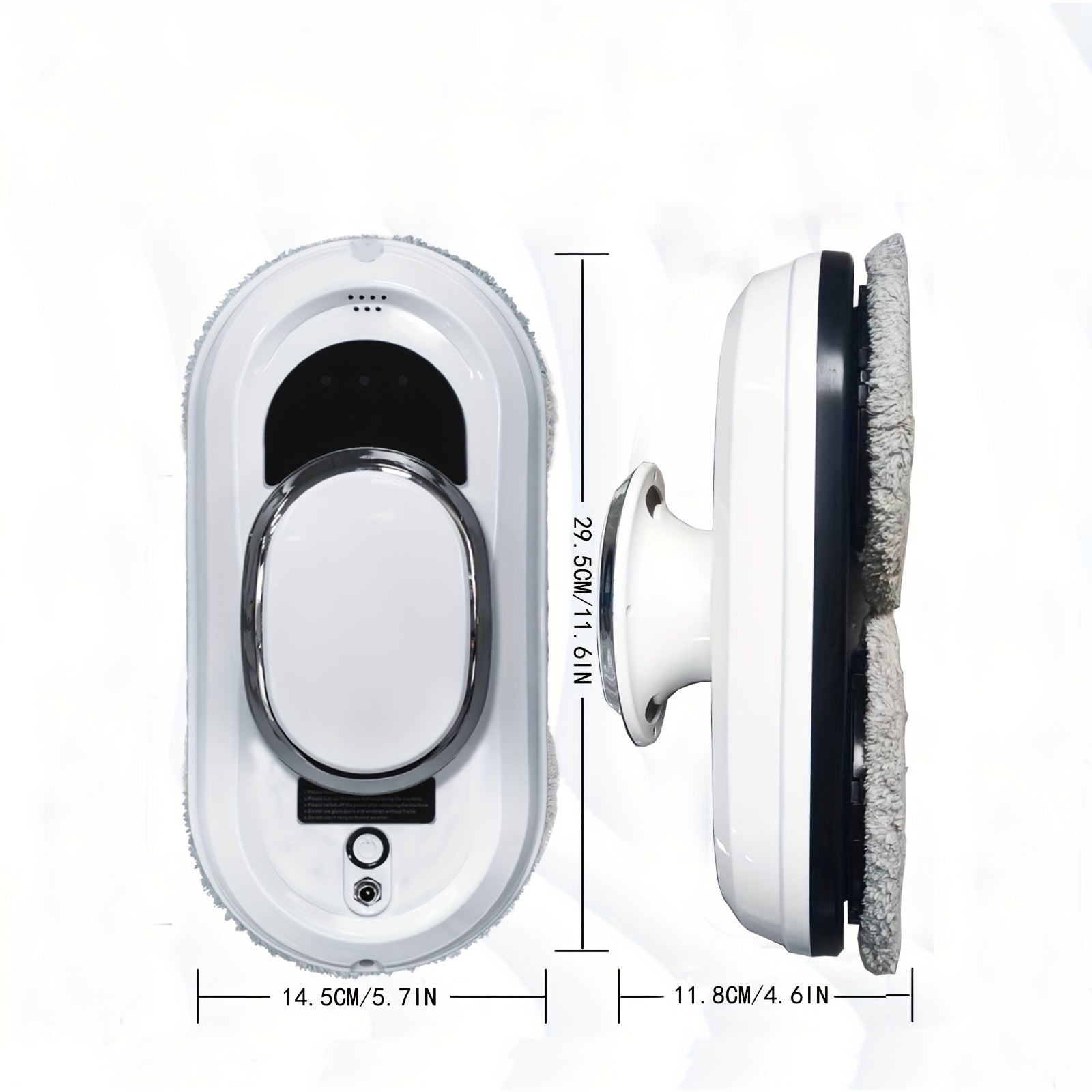 Ovozsiz aqlli deraza tozalash roboti, masofadan boshqarish va qayta zaryadlanadigan litiy batareyasi bilan, virtual devor funksiyasi kiritilmagan.