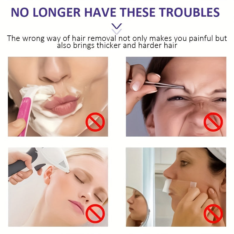 Hair Removal Cream 100g Hypoallergenic Gentle for Sensitive Skin Face and Lips