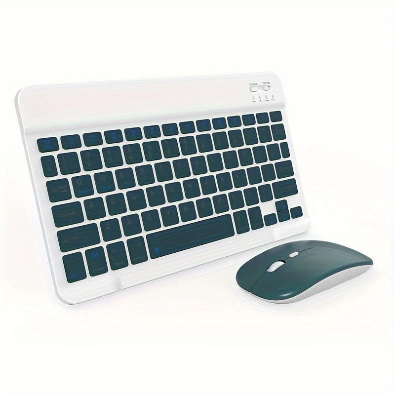 Wireless Ultra-Thin Keyboard and Mouse Set for iPad Tablet and Laptop