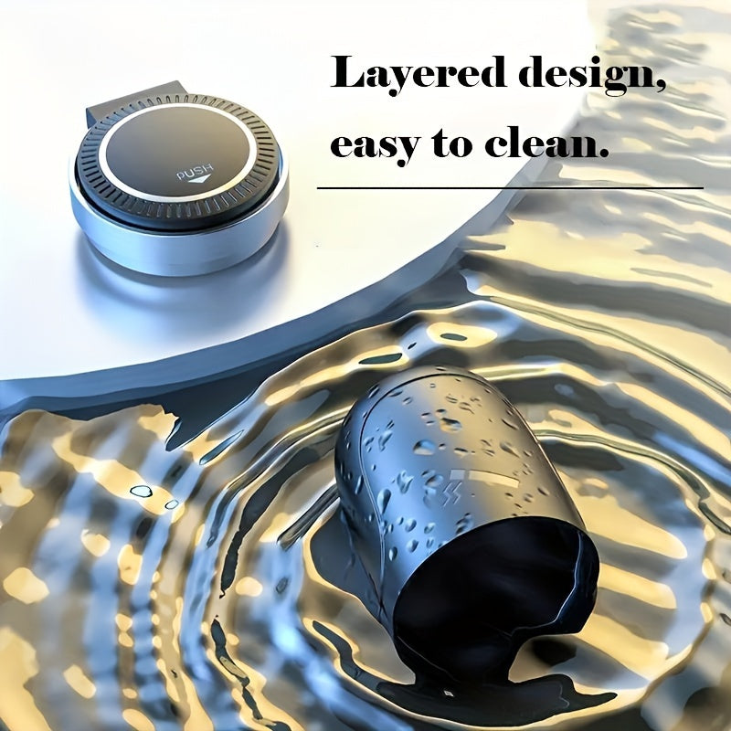 O'zgaruvchan qopqog'i va ichki plastmassasi bilan portativ LED avtomobil tutun qoplami