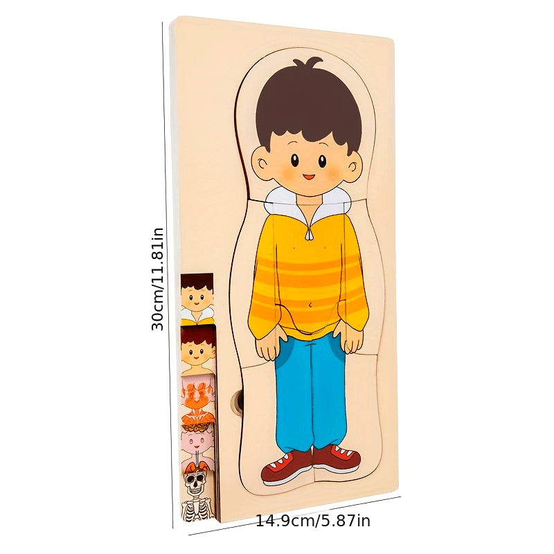 Educational Wooden Puzzle Toy for Children, Parent-Child Interaction, Brain Development