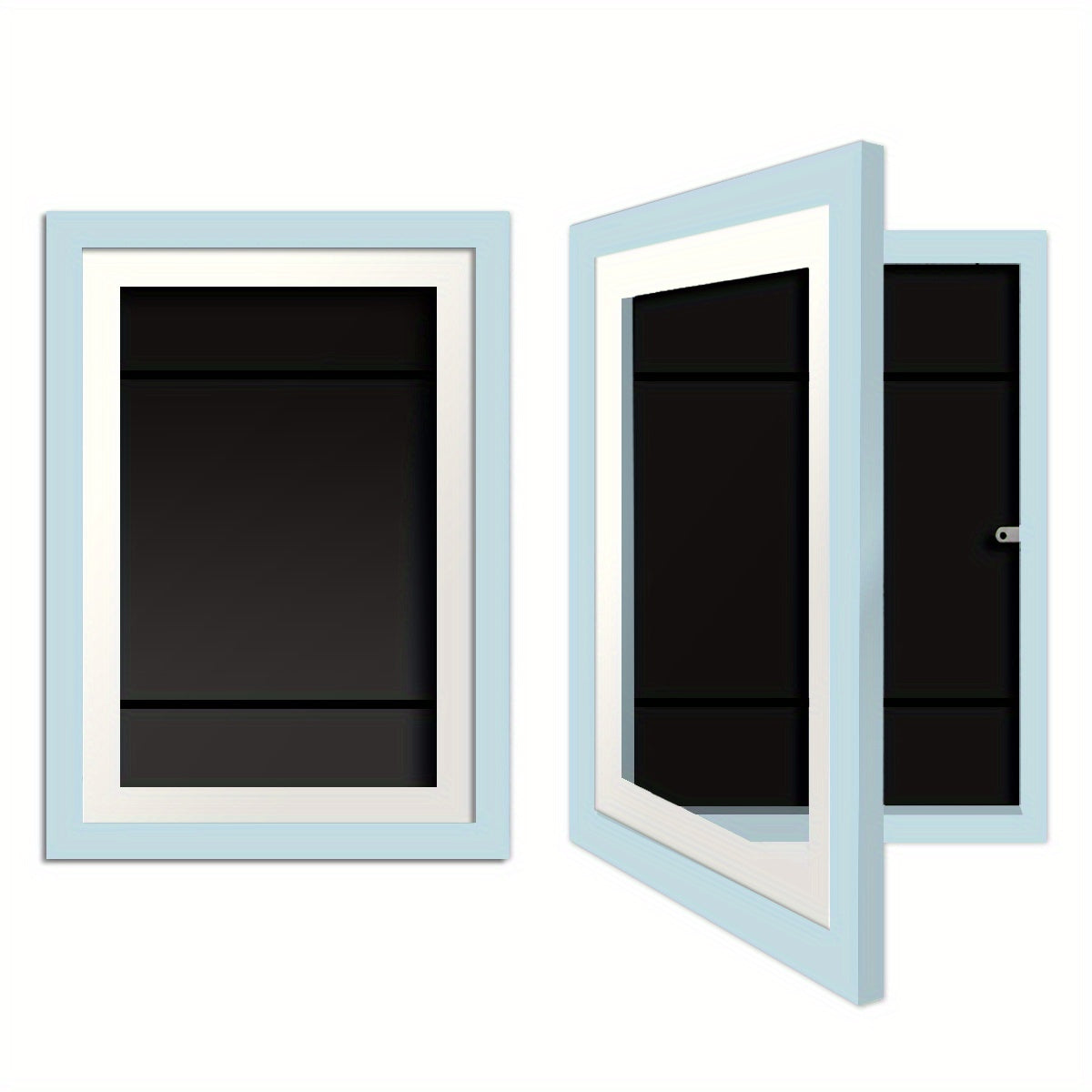 Детский набор для творчества включает в себя коробку для DIY-расписей, магнитную фоторамку и настенную фоторамку формата A4.