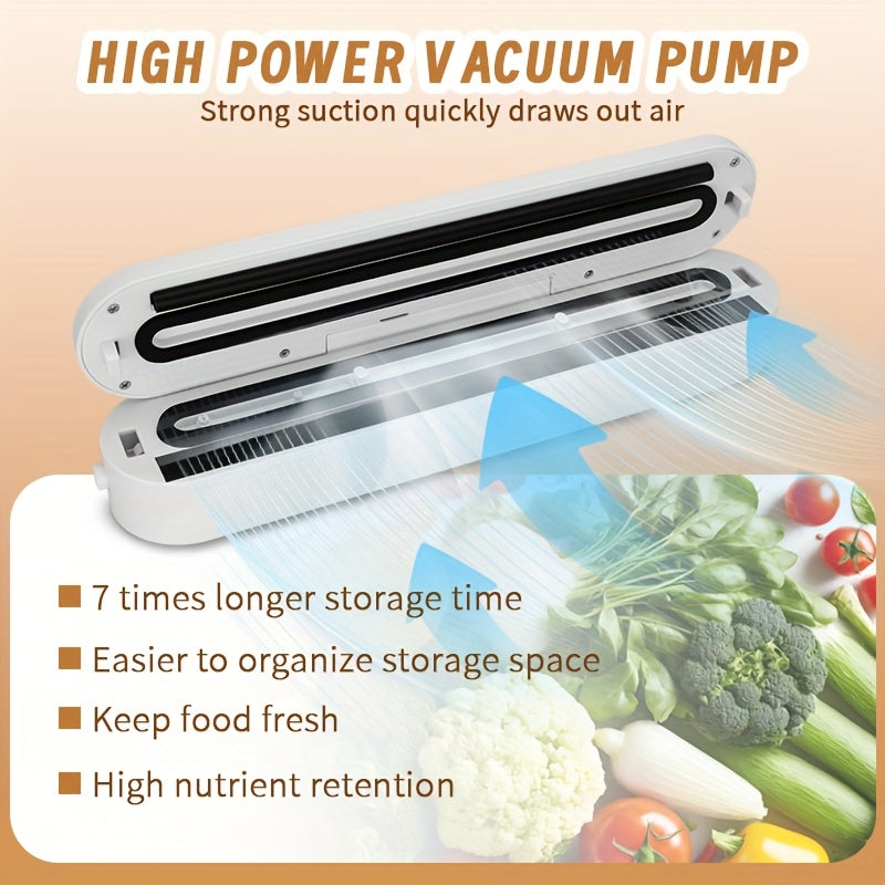 Portable Wireless Vacuum Sealer - USB Rechargeable, Auto Suction