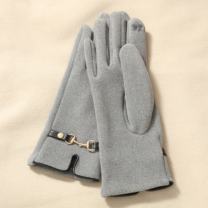 Women's Fleece Lined Windproof Gloves Touch Screen Warm Winter
