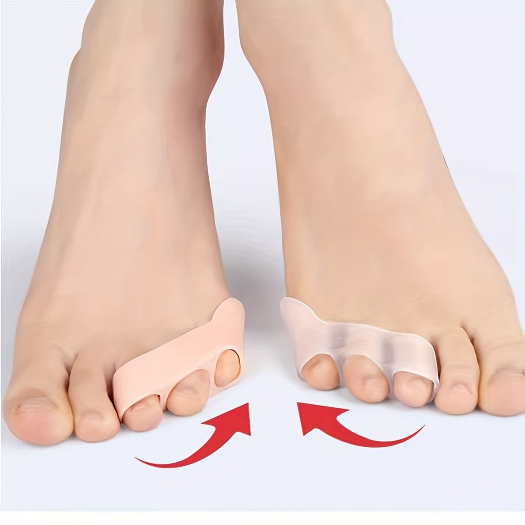 Unisex Silicone Toe Caps 2 Pairs Waterproof Soft Gel Cushions for Pressure Relief