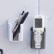 Organizador de almacenamiento de pared con respaldo adhesivo para soportes de mando y teléfono