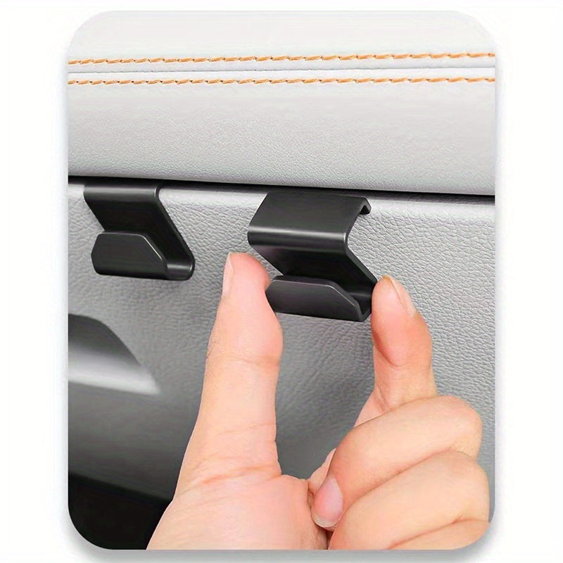 Gancho de almacenamiento para guantera del copiloto del coche, organizador interior, negro