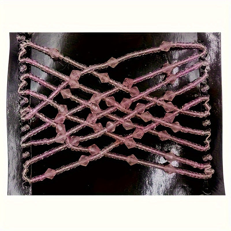 Women Hair Comb Vintage Bead Crystal Faux Pearl Hair Accessories Hair Jewelry