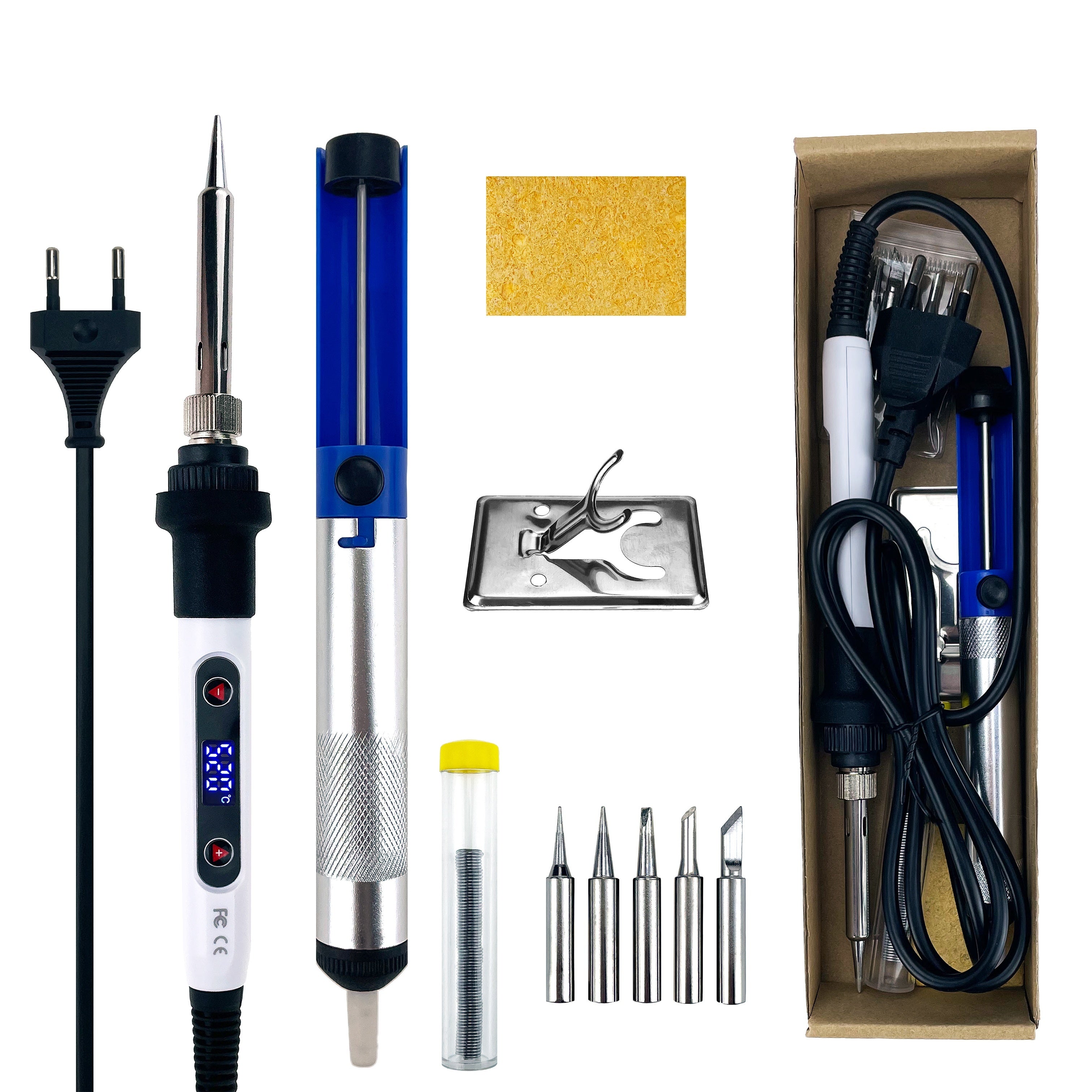 Adjustable Temperature Electric Soldering Iron Kit for Home Repair and Crafting