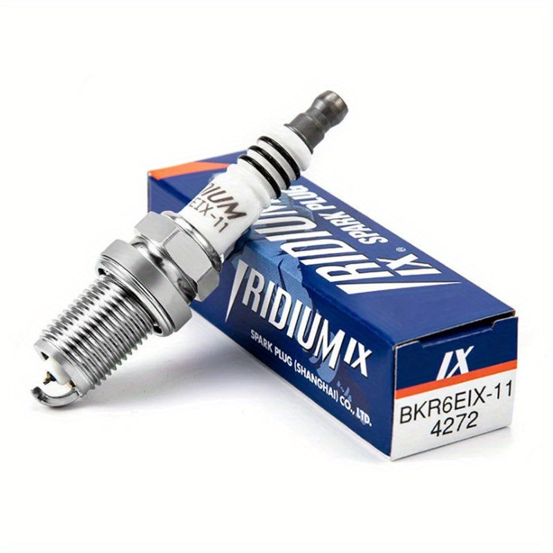 4 Pack Iridium Spark Plugs for Cars, BKR6EIX-11, High Performance