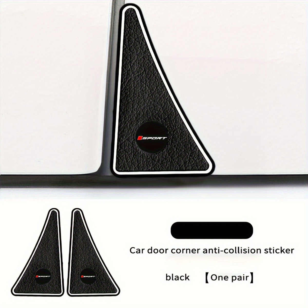 Avtomobil burchak tampon qo'riqchilari rezina uchburchakli yozuvlar o'z-o'zidan yopishadigan chizilishga qarshi himoya