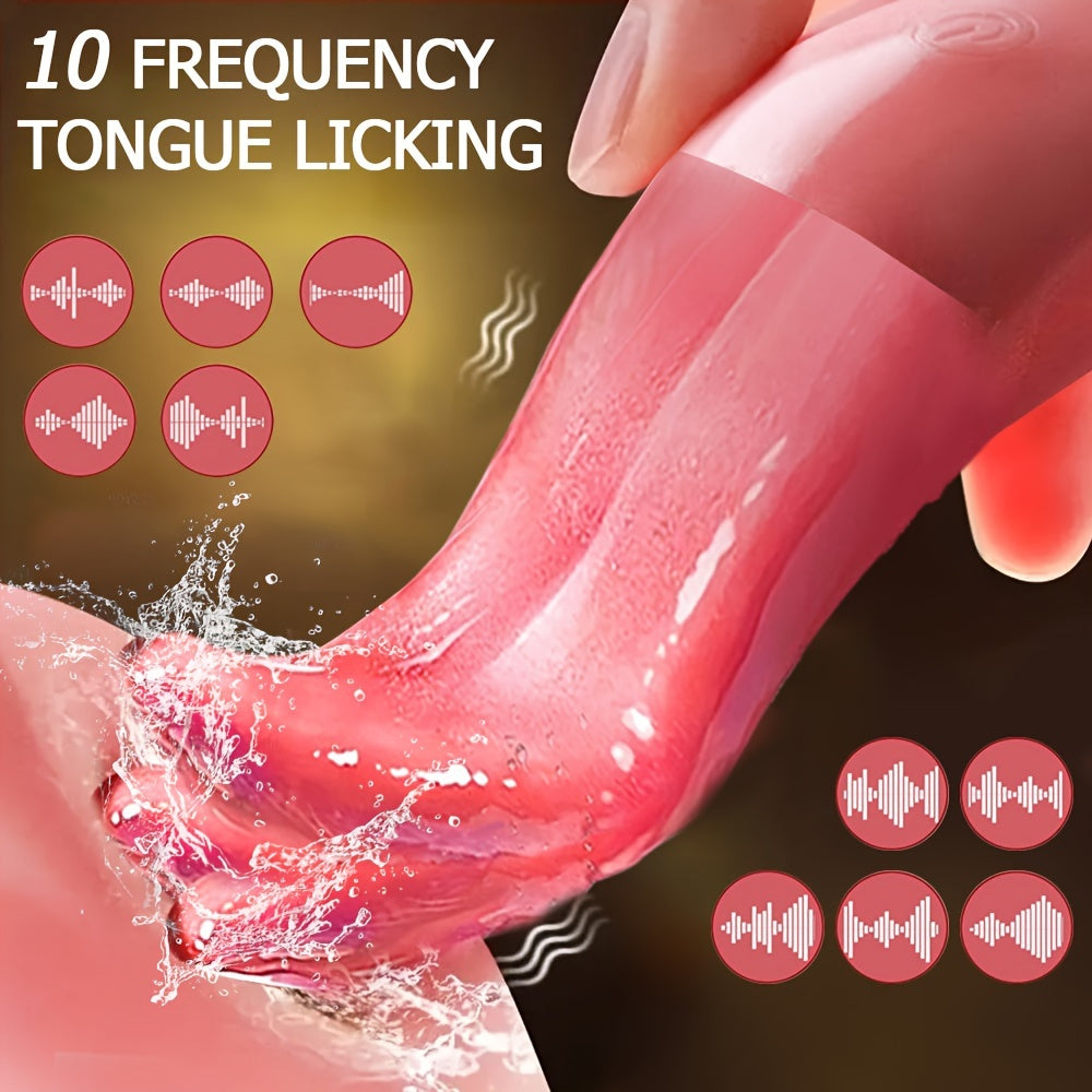 Female Soft Silicone G-Spot Clitoral Stimulator With 10 Frequency Settings