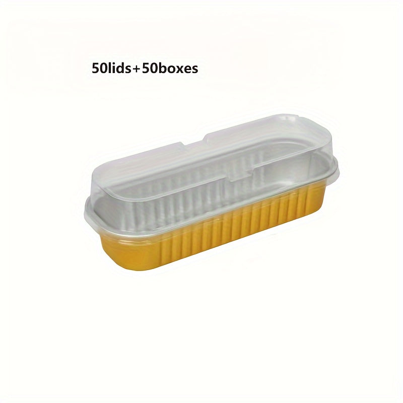 20 Pack Disposable Aluminum Foil Mini Bread Pans with Lids 6.8oz Rectangular Baking Cups for Bread Cheesecakes