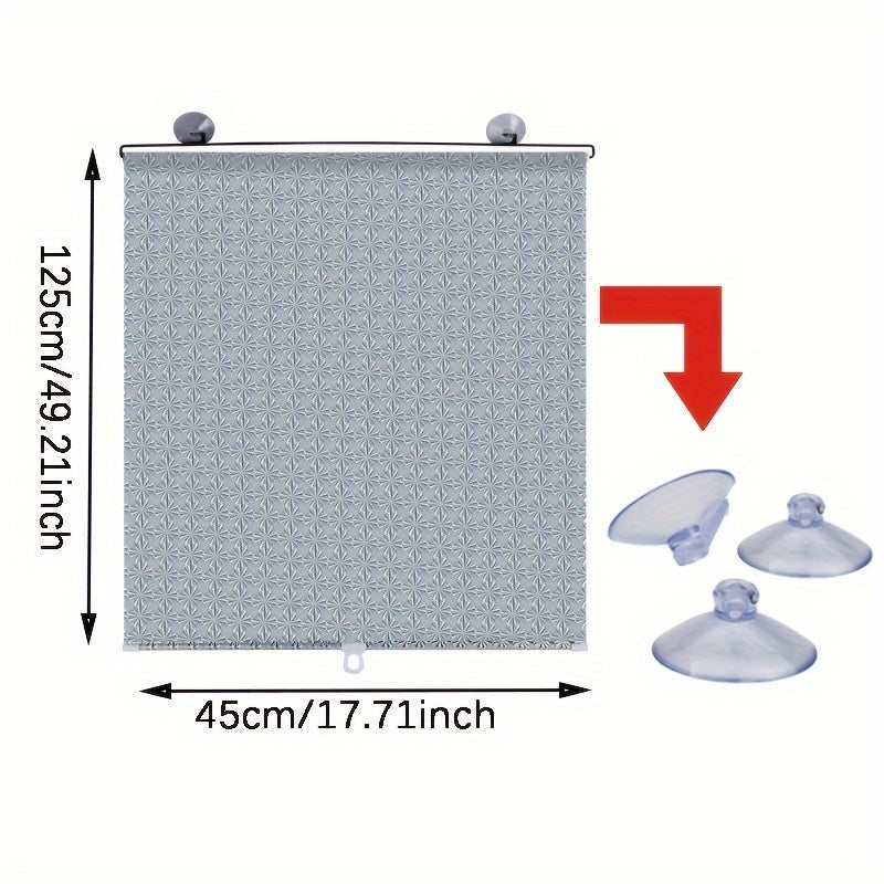 Универсальная солнцезащитная штора с присосками, телескопическая, портативная, без отверстий