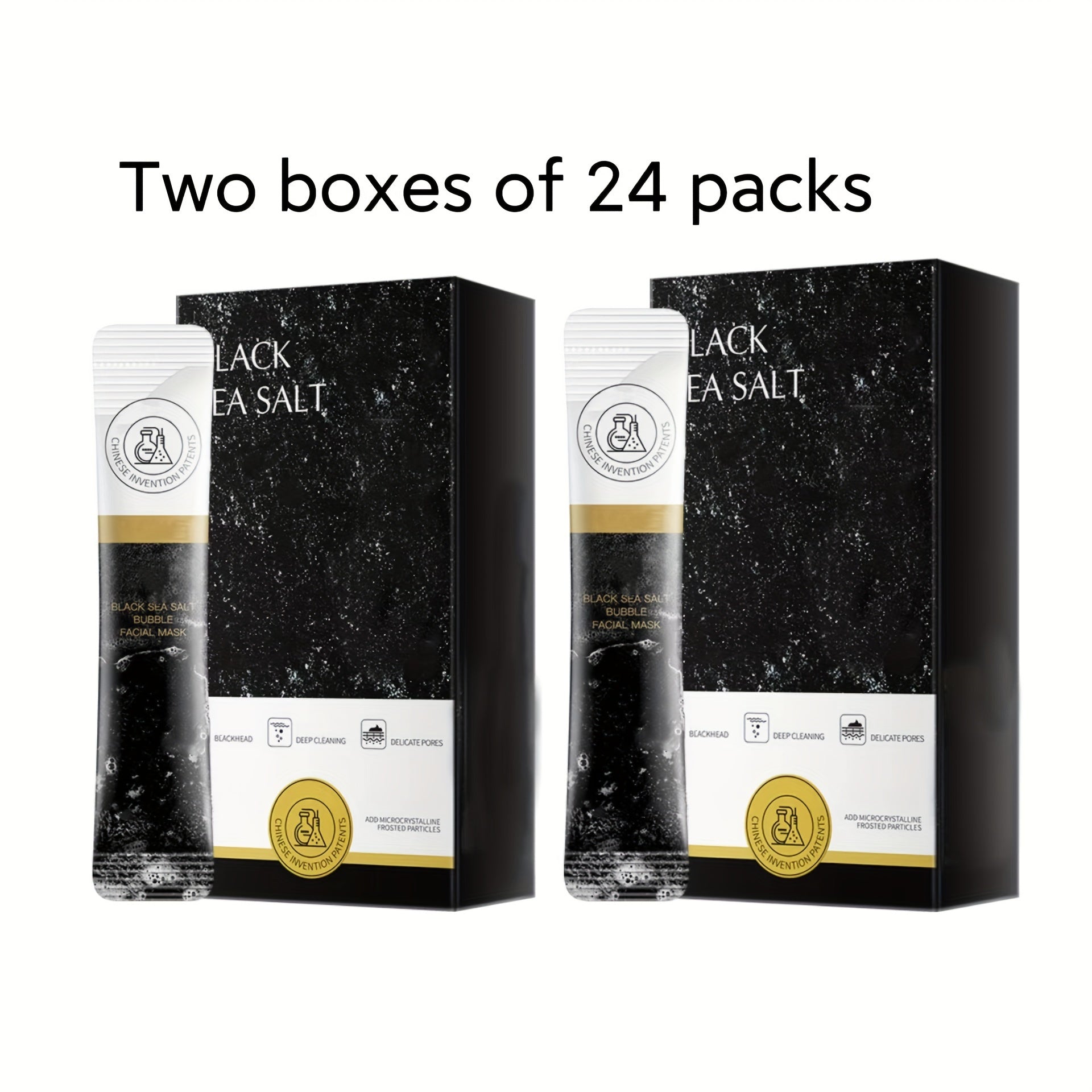 12 ta qora dengiz tuzi pufli maskalari, normal teri uchun namlantiruvchi gel, sayohat uchun qulay