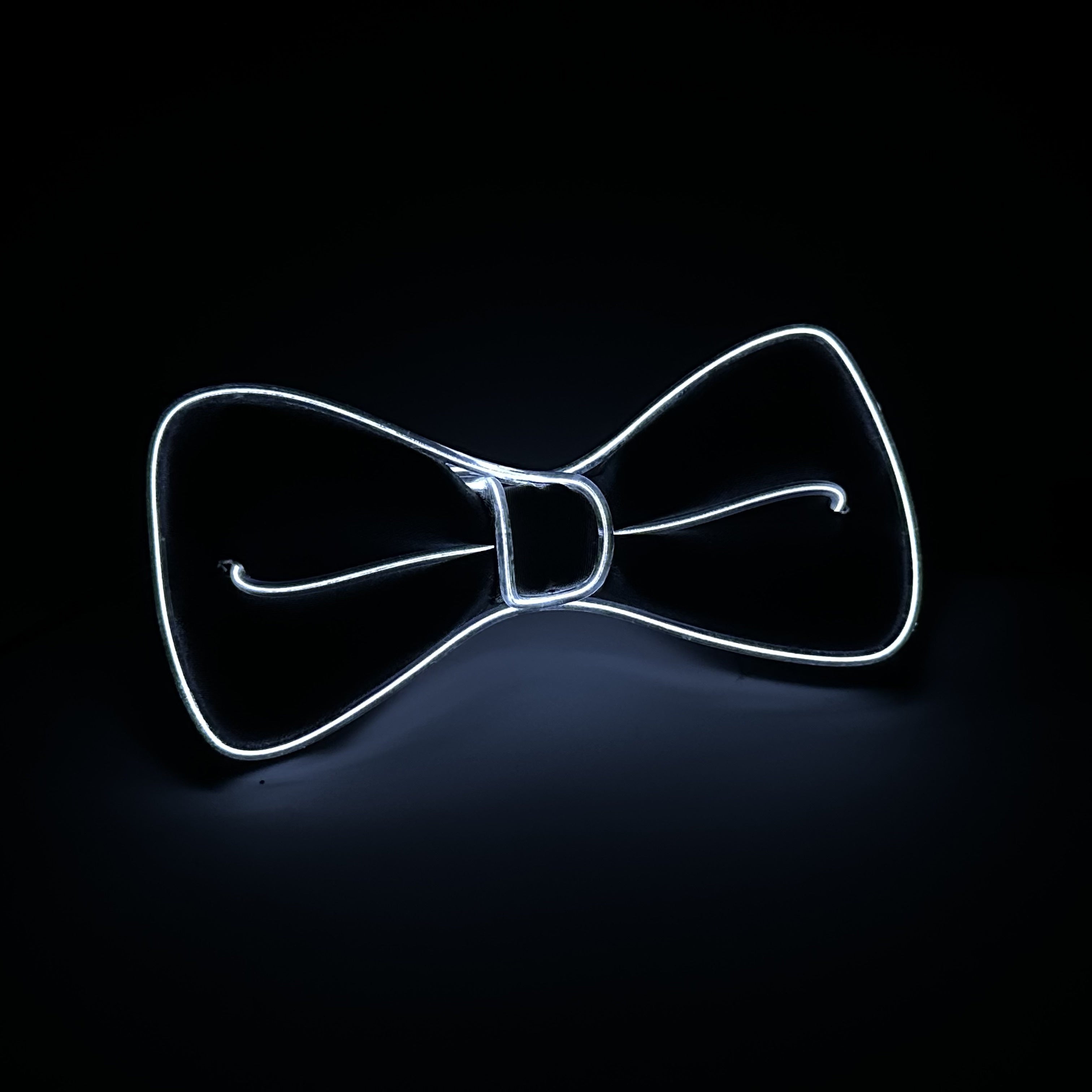 Halloween Glowing LED Neon Bow Tie for Parties Festivals and Celebrations