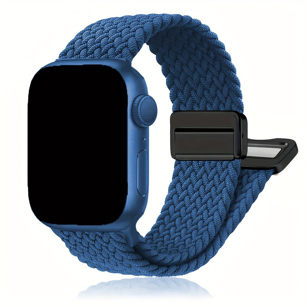 Nylon Watch Band for Apple Watch Ultra Series 2/1 Compatible with Series 10-3 38mm-49mm Magnetic Buckle