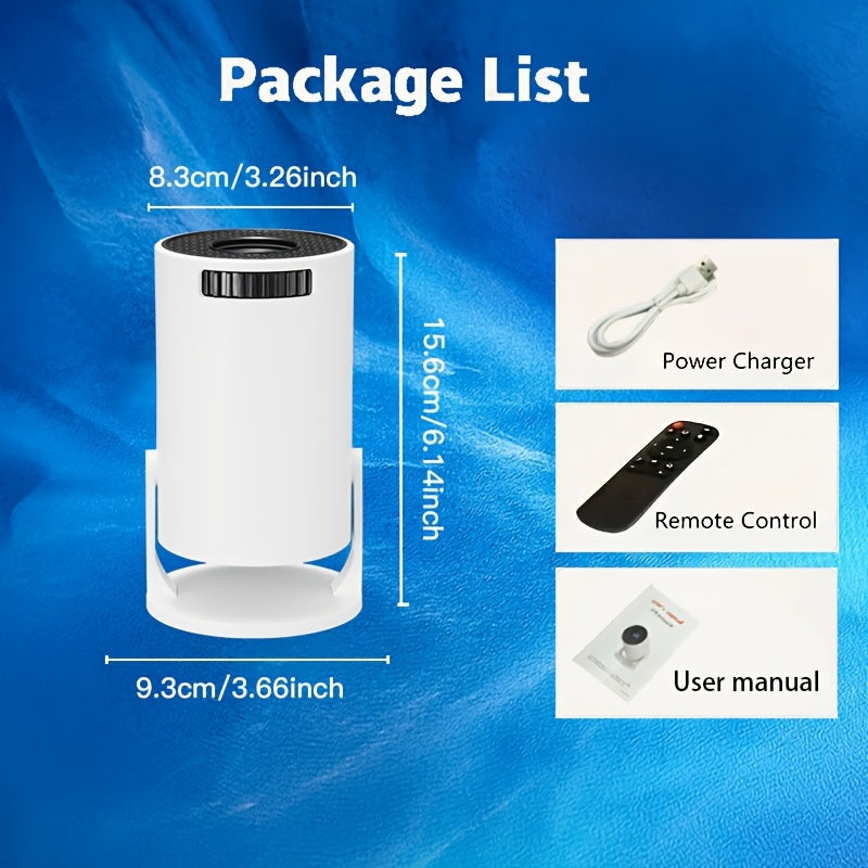 Mini Portable Home Theater Projector with WiFi and USB Connectivity