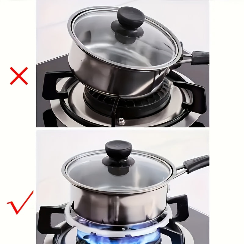 Тяжёлая металлическая решётка для газовой плиты с противоскользящим многокогтевым дизайном для небольших кастрюль