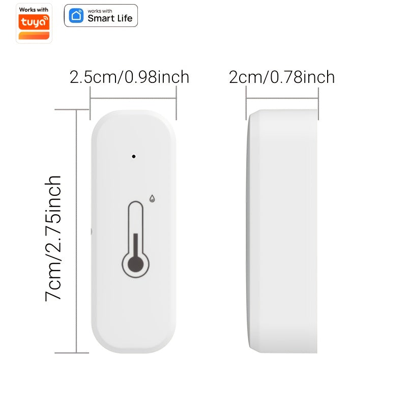 Smart Home Temperature and Humidity Sensor Wi-Fi Voice Control High Precision