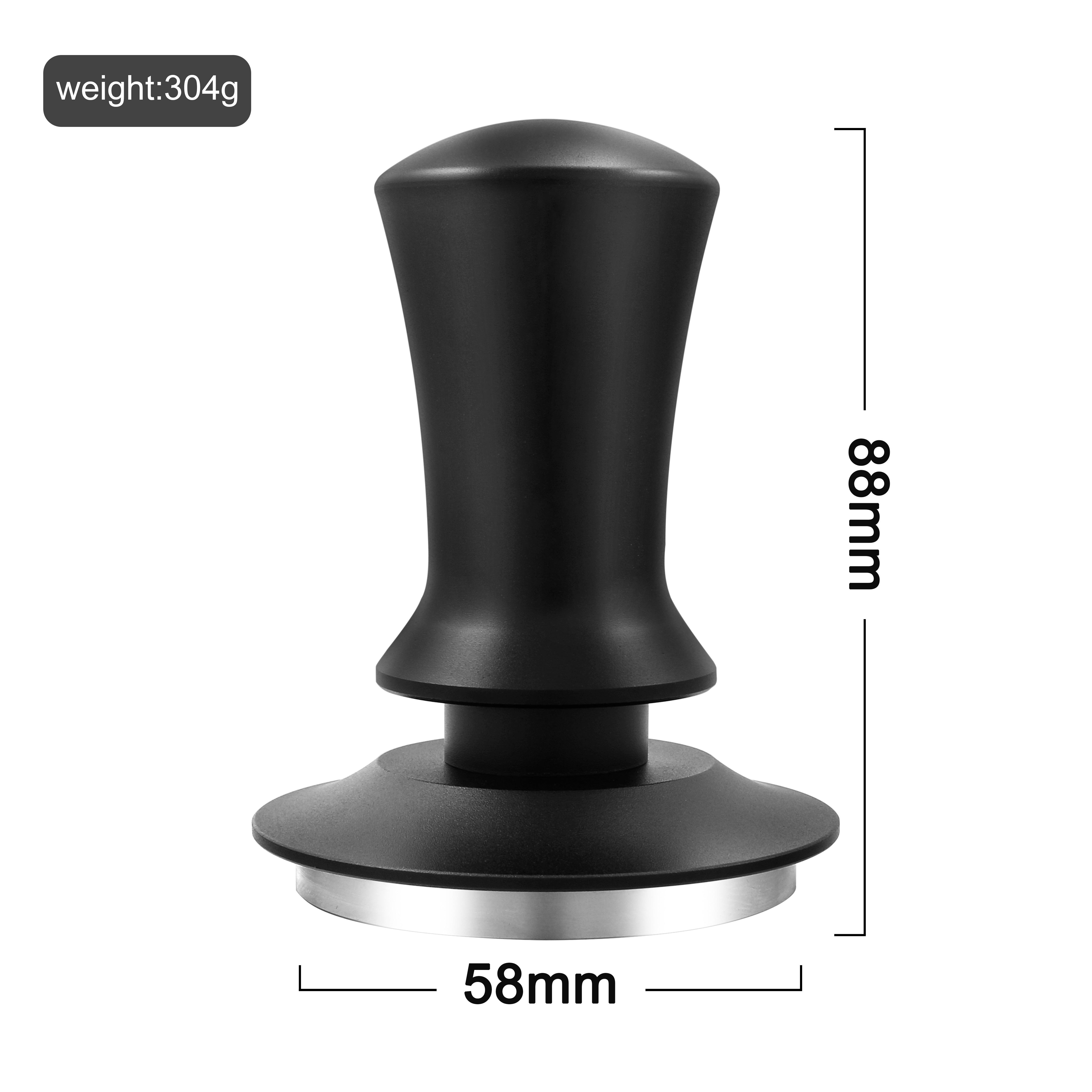 Espresso Tamper Set 51/53/58mm Spring Loaded Stainless Steel Base