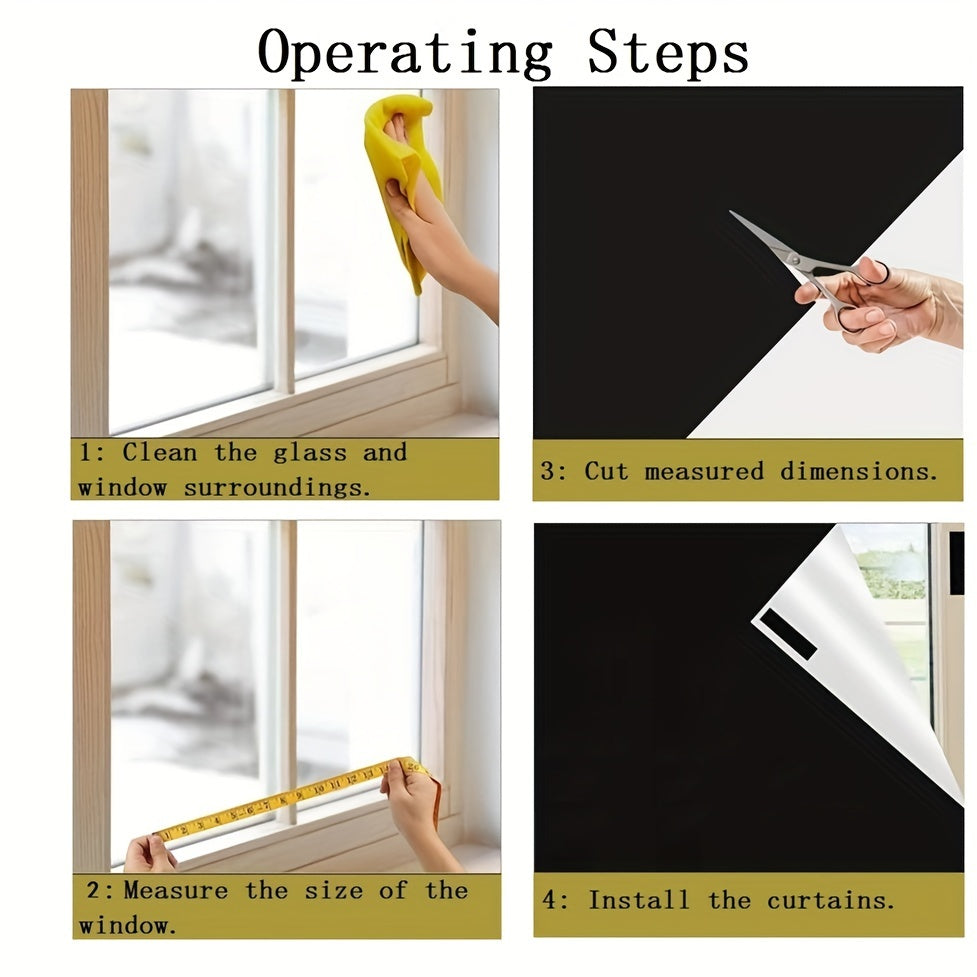 Blackout Window Curtain for RV and Travel Portable No Drill Sleep Cover