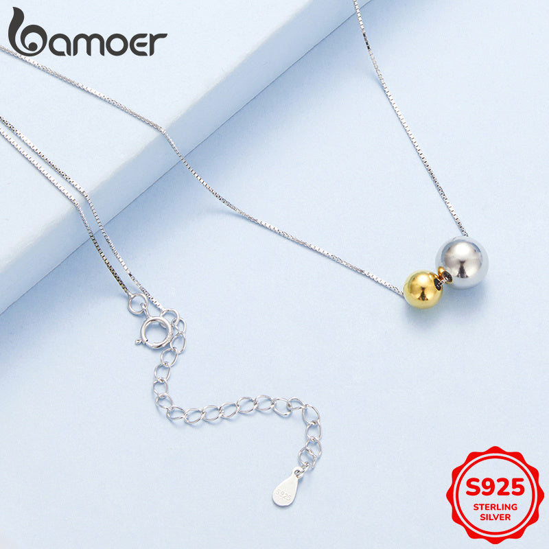 Women's Necklace Sterling Silver Pendant Beaded Dainty Elegant Jewelry