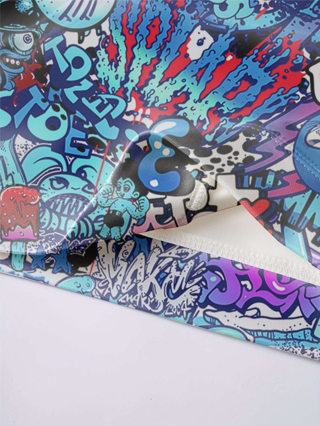 Мужская повседневная спортивная толстовка с мультяшным принтом по всему изделию, карманами из вязаного материала, классический крой