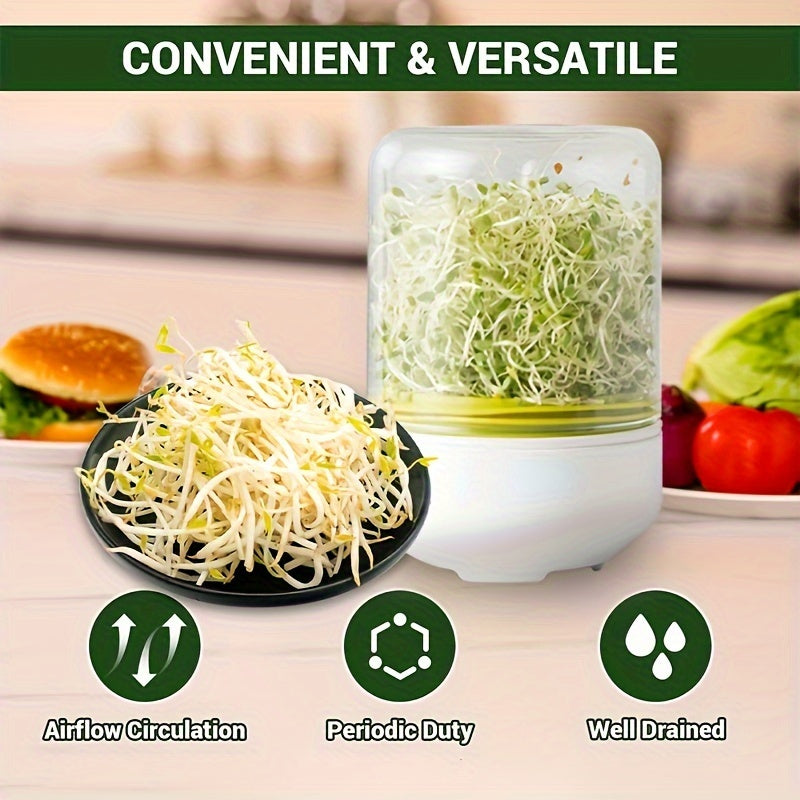 Countertop Sprouting Machine for Fresh Bean Sprouts Kitchen Growing Kit No Electricity
