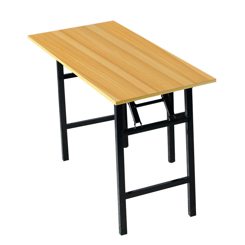 Ish, o'qish, ovqatlanish uchun egiluvchan ofis stoli - Oq/Sariq/Qora metall ramka - Turli maqsadlar uchun mos