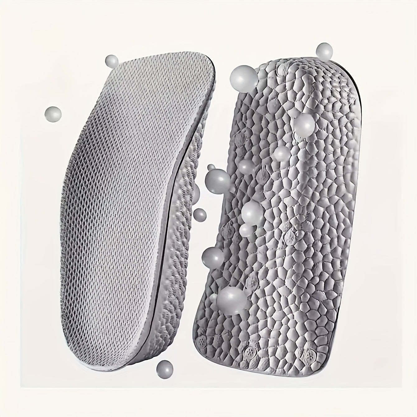 Unisex Memory Foam Insoles Height-Increasing Invisible 3/4 Short Shock-Absorbing