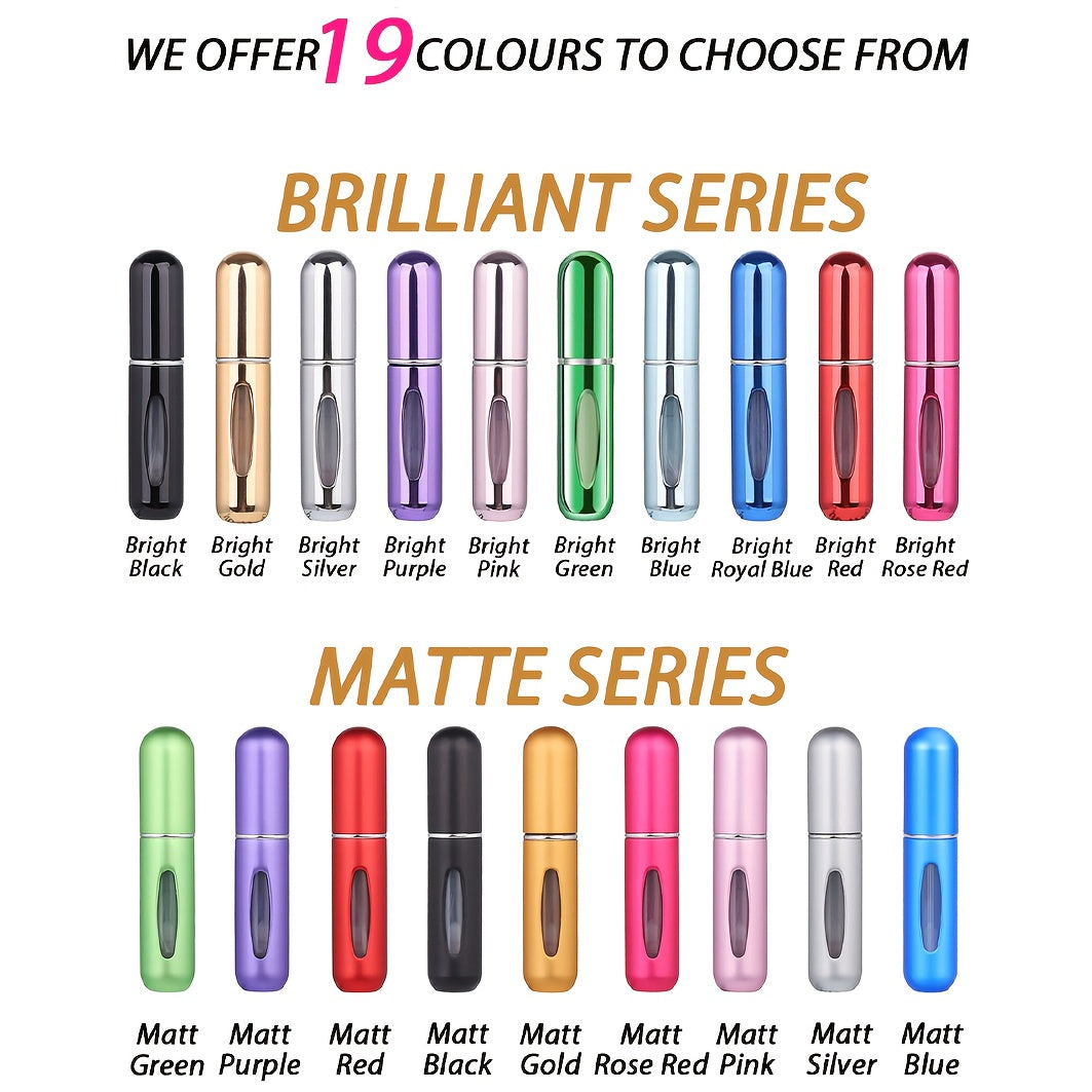 Refillable 5ml Perfume Atomizer Bottle for Travel and Gifts for Men and Women