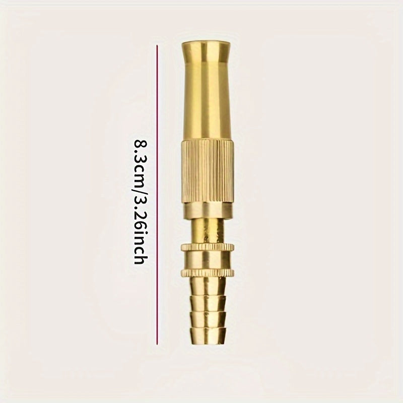 Copper Garden Hose with Nozzle Adjustable Valve Multi-Function Watering System for Car Wash Plants Lawn