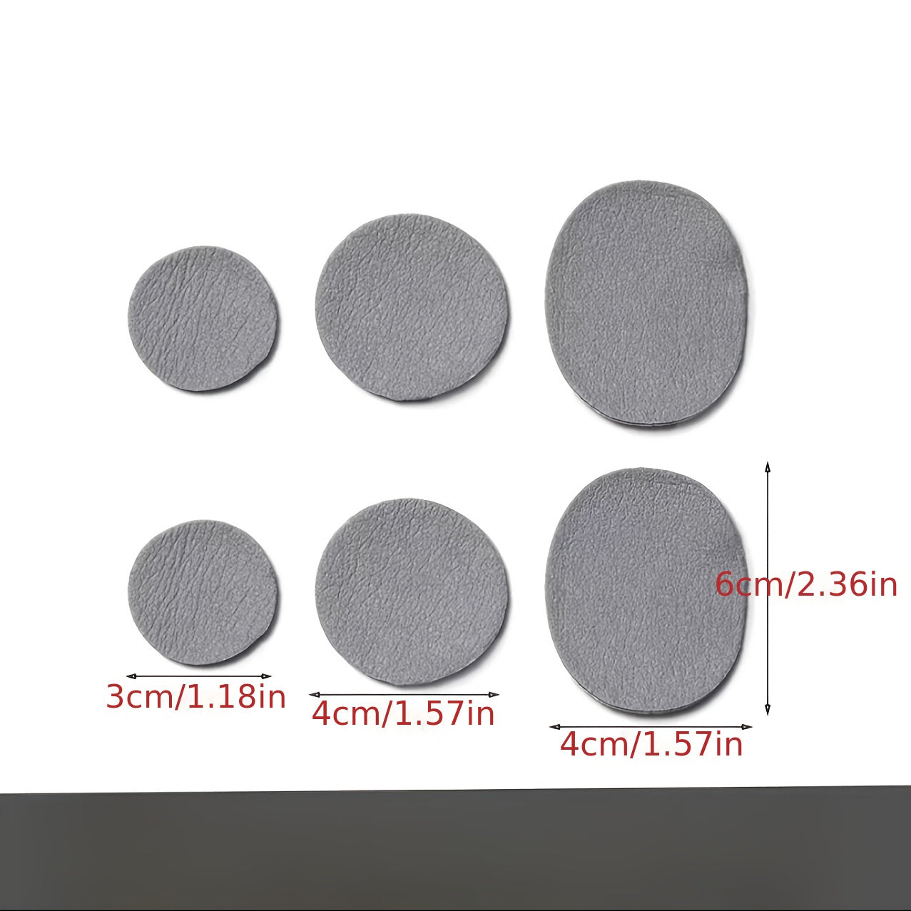 6 Piezas de parches adhesivos para reparación de zapatos para agujeros y desgaste