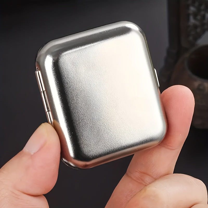 Mini Stainless Steel Ashtray Portable Small Outdoor Pocket Smoking Accessory