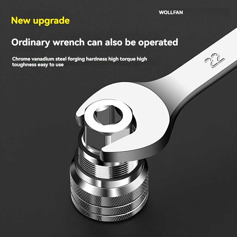Adjustable Metal Socket Wrench for Screw and Nut Removal Professional DIY Tool