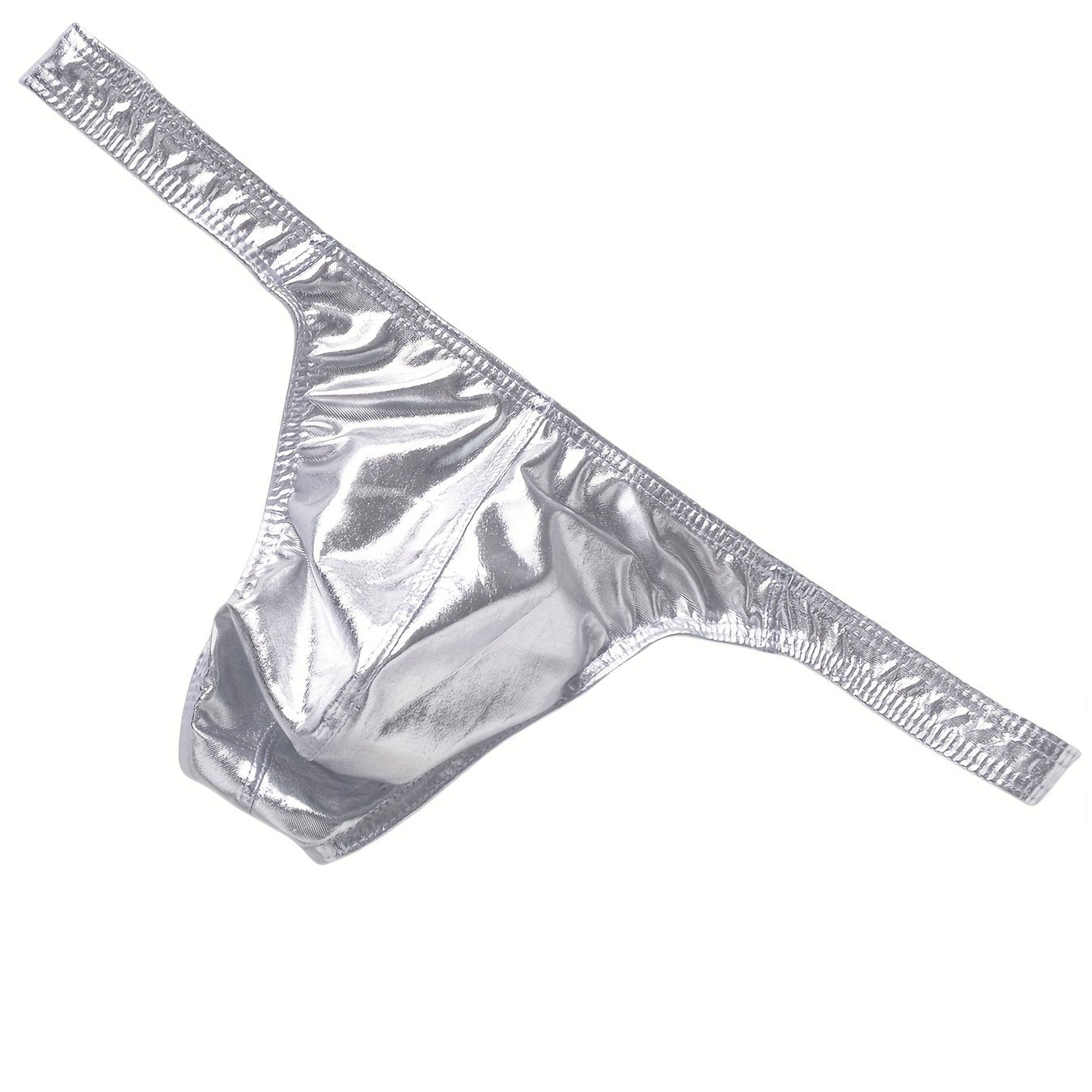 Men's Nightclub Style T-Back Briefs Solid Color Medium Stretch Polyamide