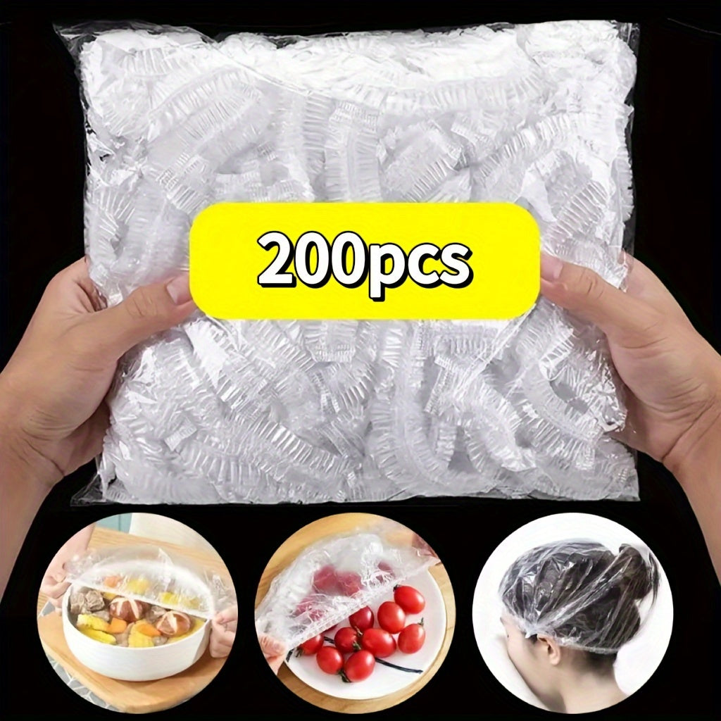 Colorful Disposable Food Covers 200/500pcs for Fruits Vegetables Kitchen Picnic BBQ