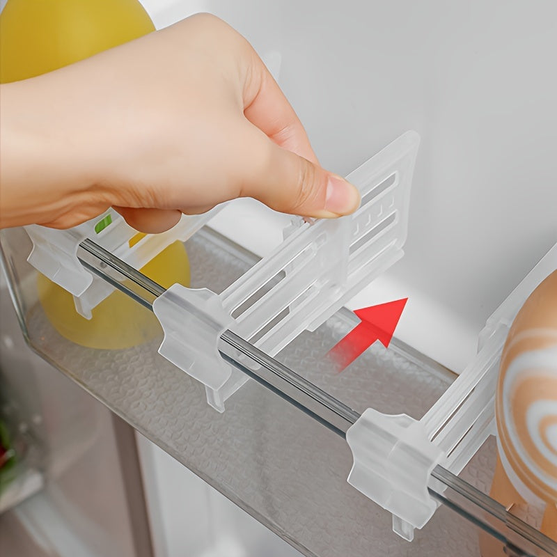 Organizador ajustable para nevera para bebidas y salsas con partición expandible