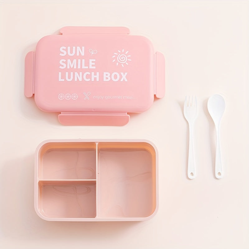 Square Leak-Proof Lunch Box Food-Grade Plastic Microwave Safe for Kids and Adults