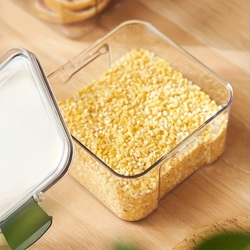 Kitchen Storage Containers for Pantry and Fridge Plastic Jars with Lids