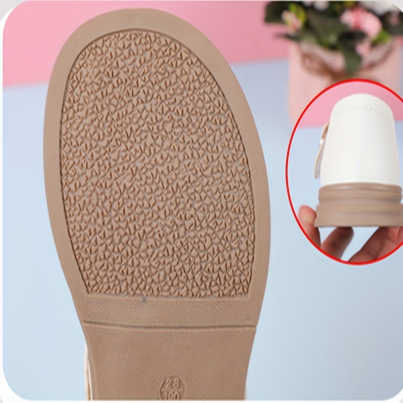 Girls Mary Jane Shoes with Non-Slip Sole for Indoor and Outdoor Wear in Spring and Autumn