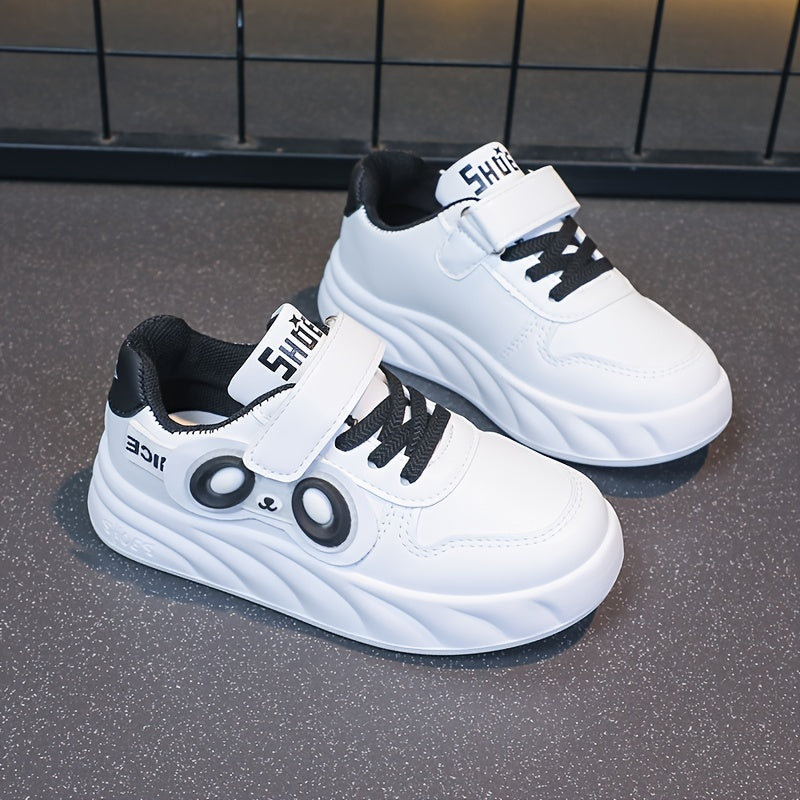 Детские кроссовки белые, розовые, черные, мультяшные, низкие, повседневные, всесезонные, прочные, для мальчиков и девочек