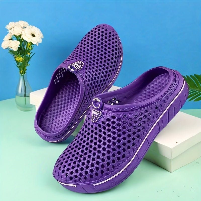 Women's Lightweight Pink Mesh Slip-On Sandals for Summer, Breathable Comfort